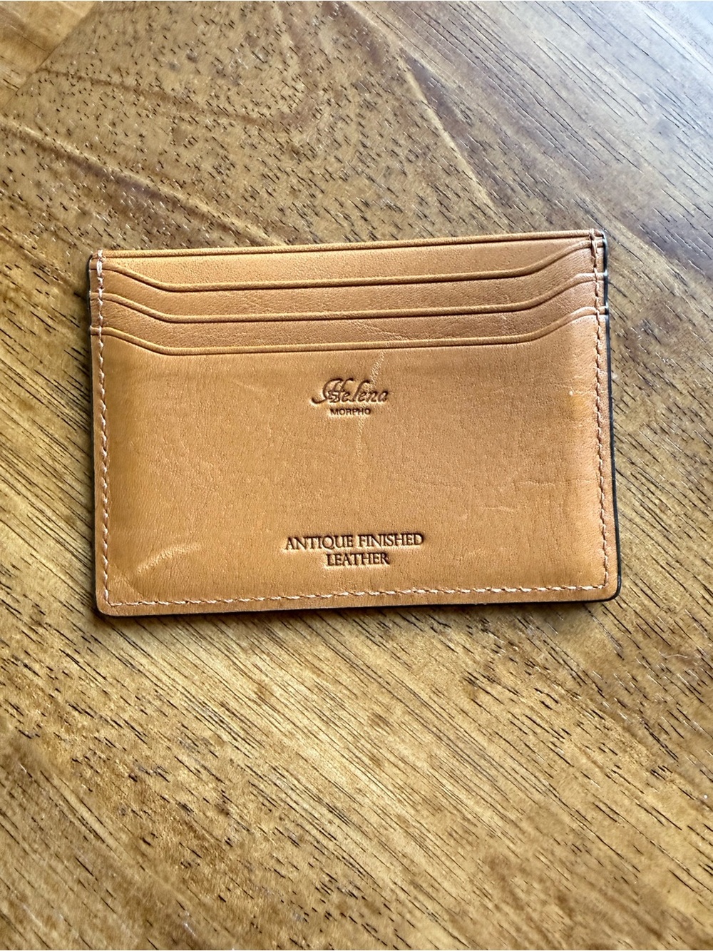 Helena Tan Leather Card & Key Holder